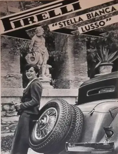 6.00-16 PIRELLI STELLA BIANCA Lusso (Luxury) Poster